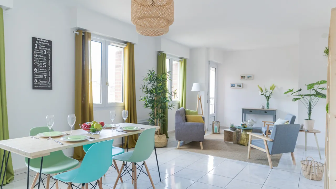 Appartement T3 - Mise en ambiance de biens vides - Amiens (80)